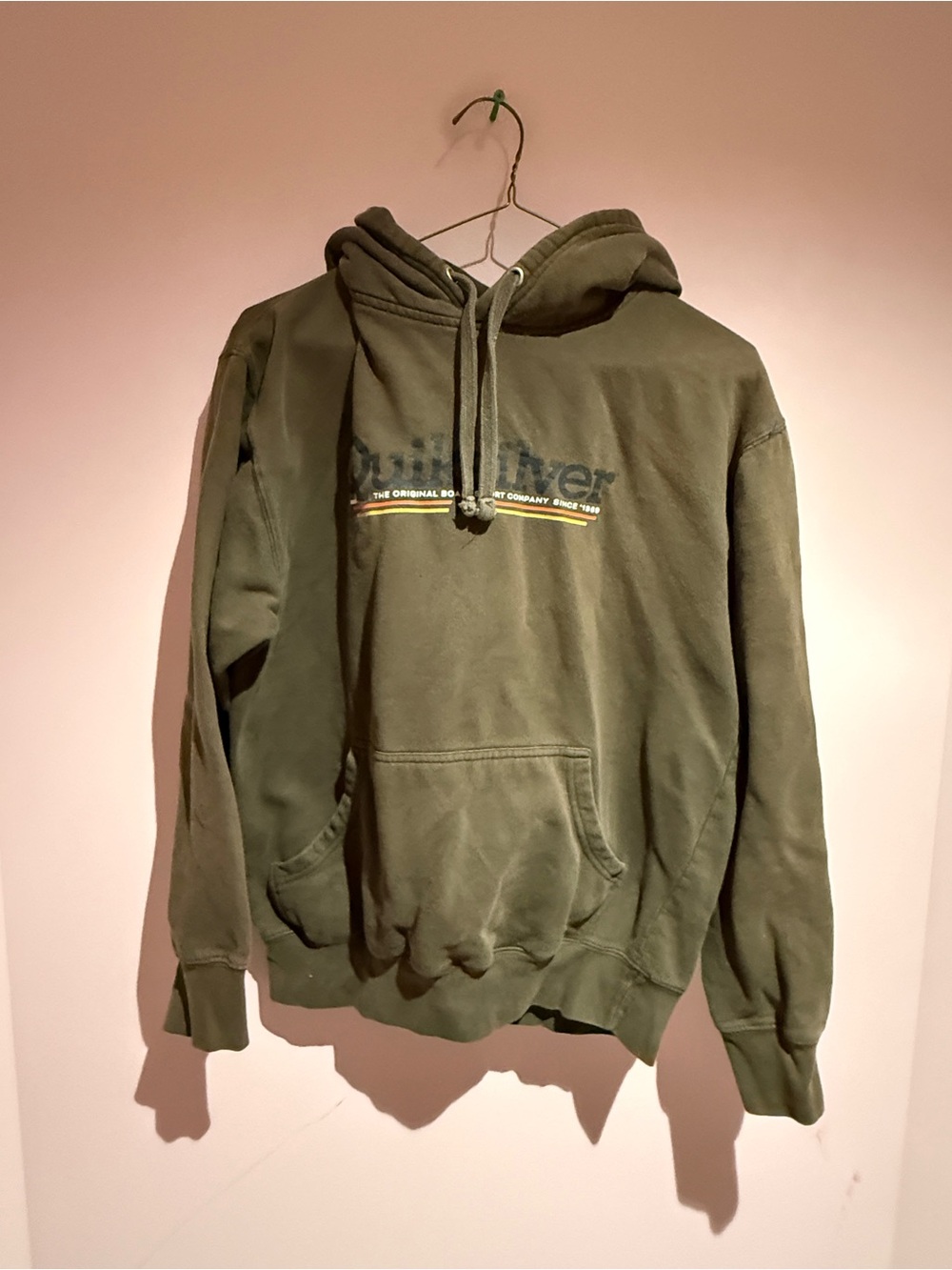 Quiksilver Olive Green Pullover Hoodie
